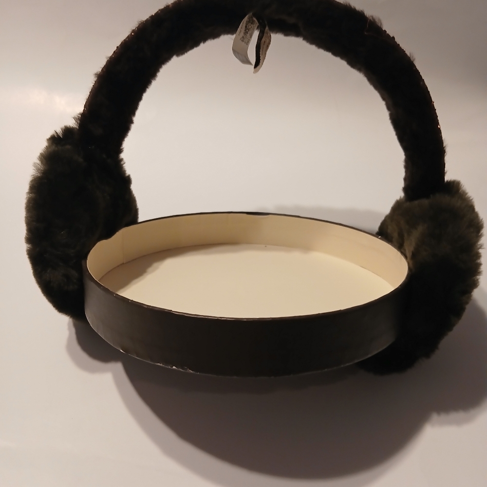 UGG  Youth Girls Black With Purple Sequin Earmuffs. - Picture 4 of 8
